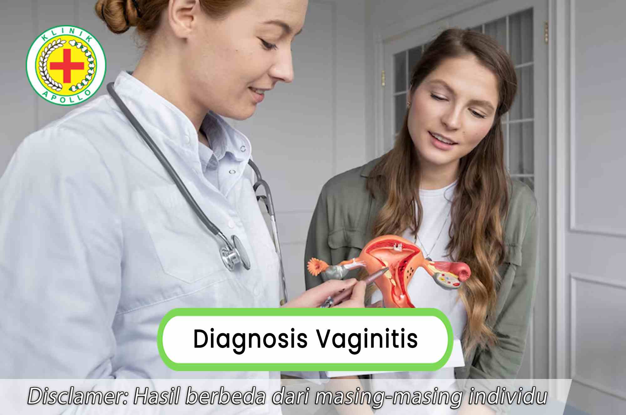 Setelah melakukan pemeriksaan, Anda akan mendapatkan diagnosis vaginitis dan pengobatan lebih lanjut.