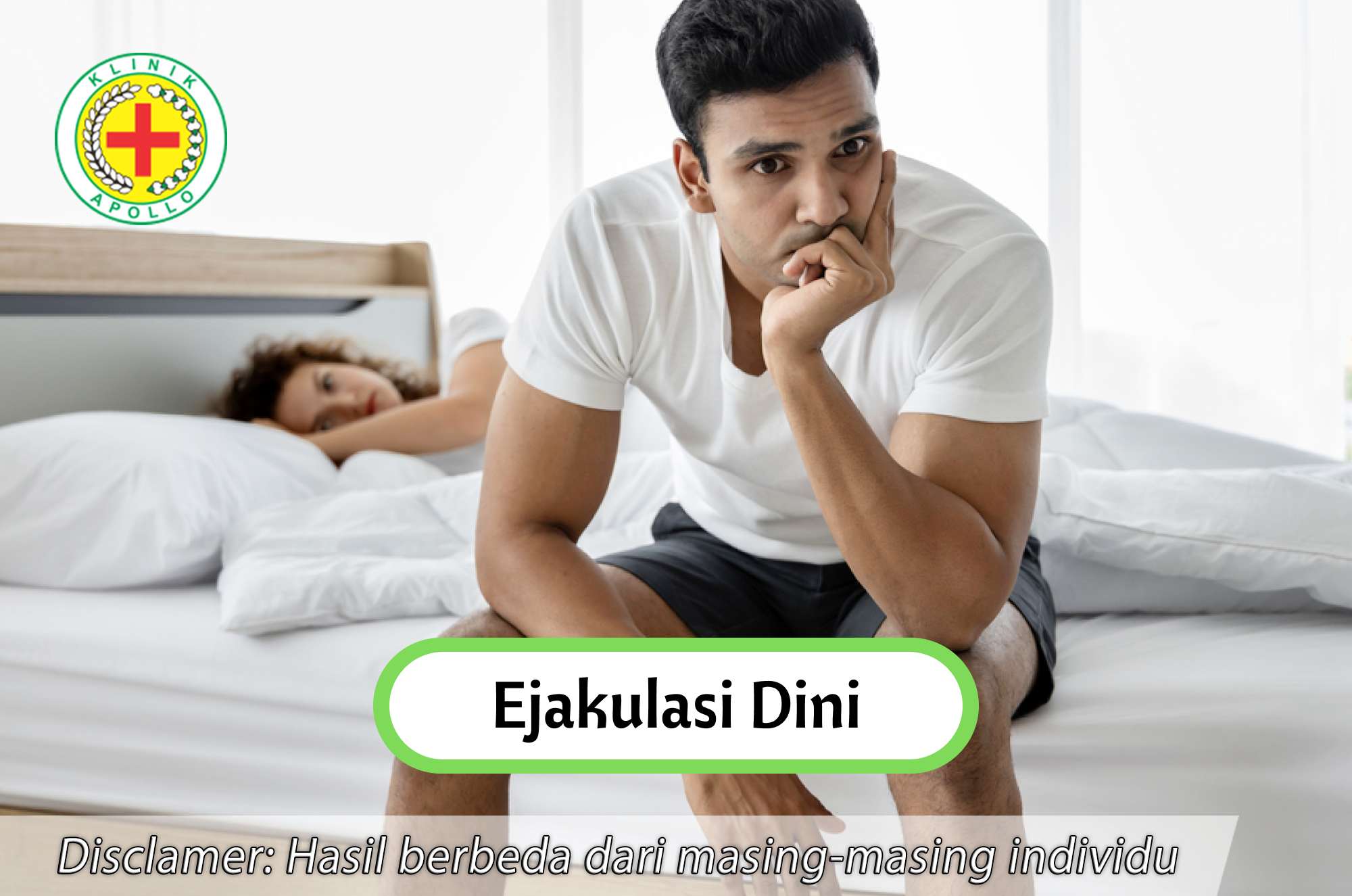 Mengatasi ejakulasi dini harus dengan dokter ahli adnrologi di Klinik Apollo.