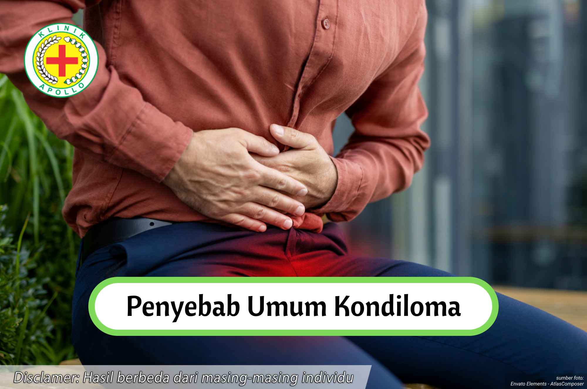 Untuk penyebab umum kondiloma dapat diketahui dengan pemeriksaan medis dengan dokter ahli di Klinik Apollo.