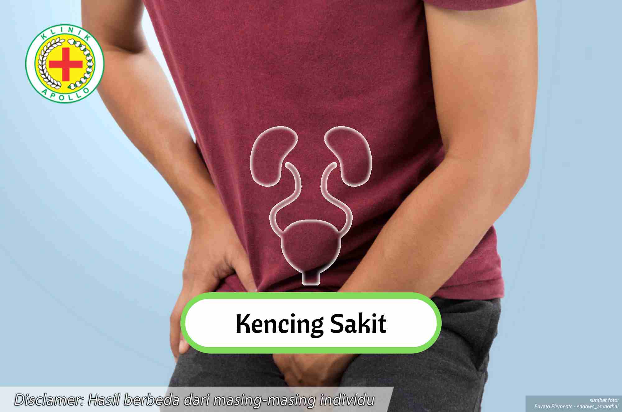 Ilustrasi Kencing Sakit.