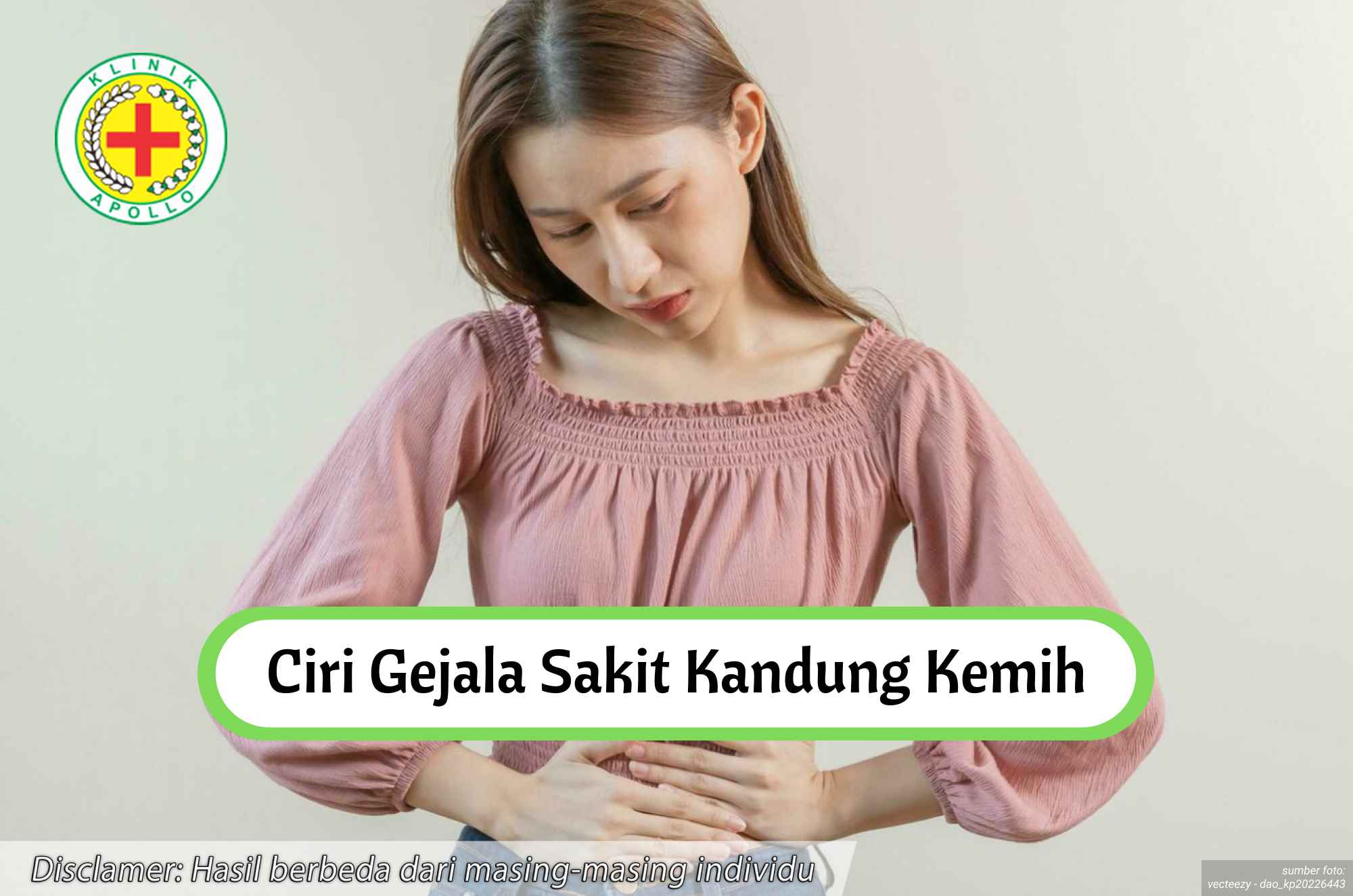 Ilustrasi Ciri Gejala Sakit Kandung Kemih.