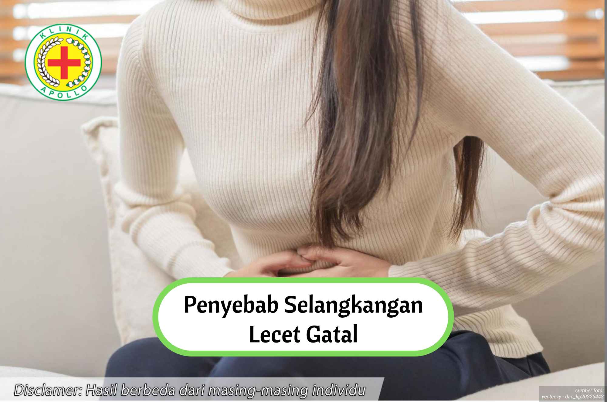 Ilustrasi Penyebab Selangkangan Lecet dan Gatal.