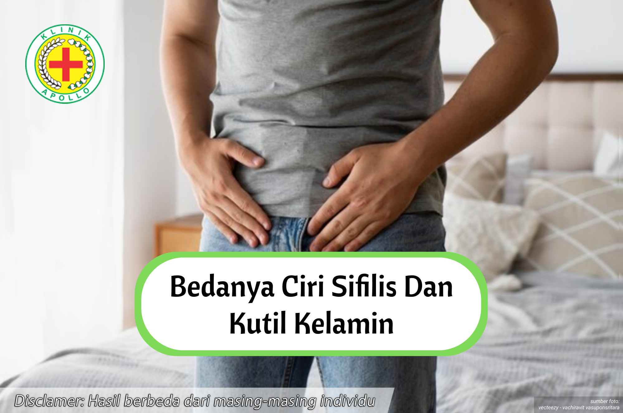 Ilustrasi Bedanya Ciri Sifilis dan Kutil Kelamin.