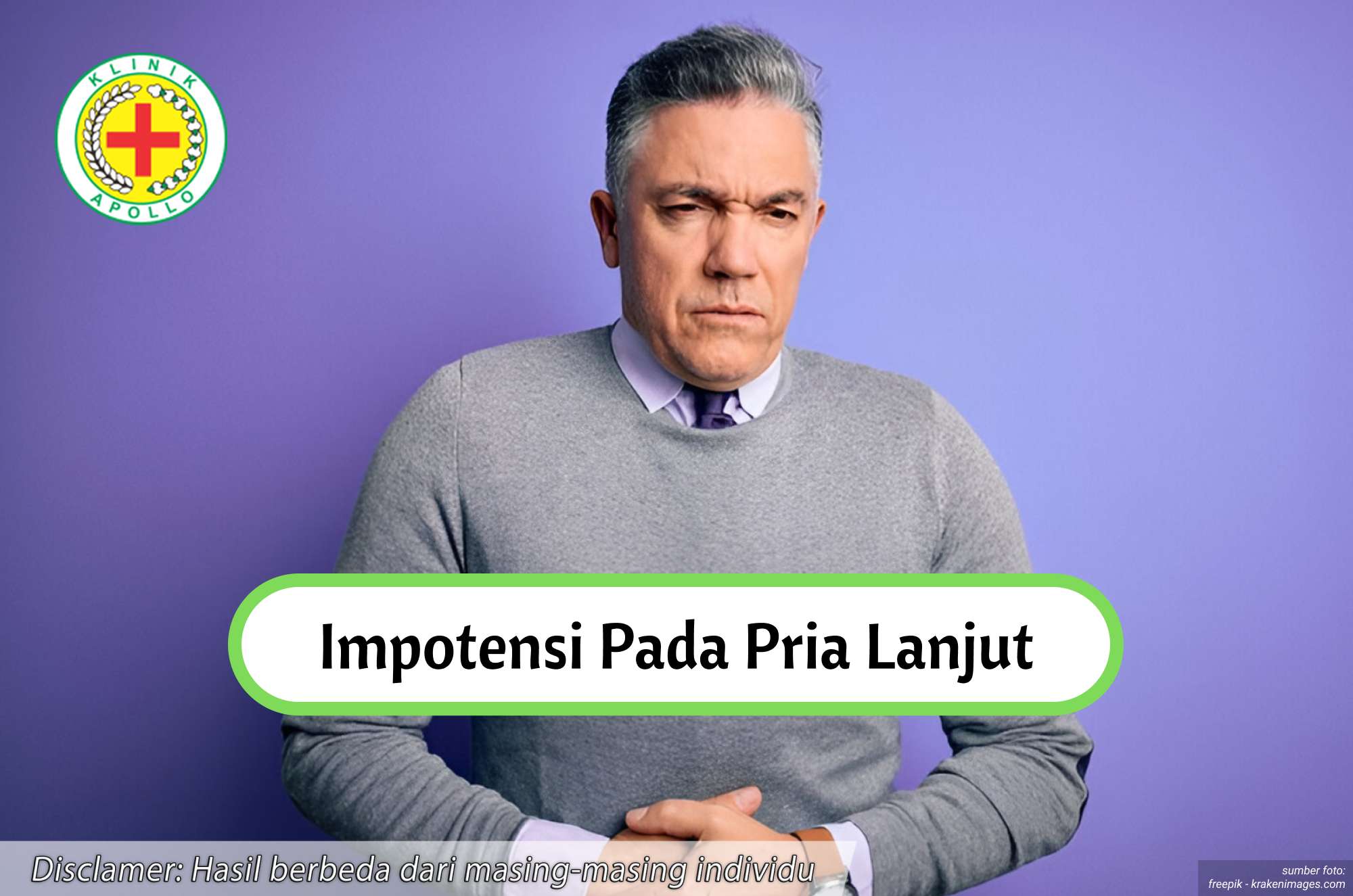 Ilustrasi Impotensi pada Pria Lanjut.