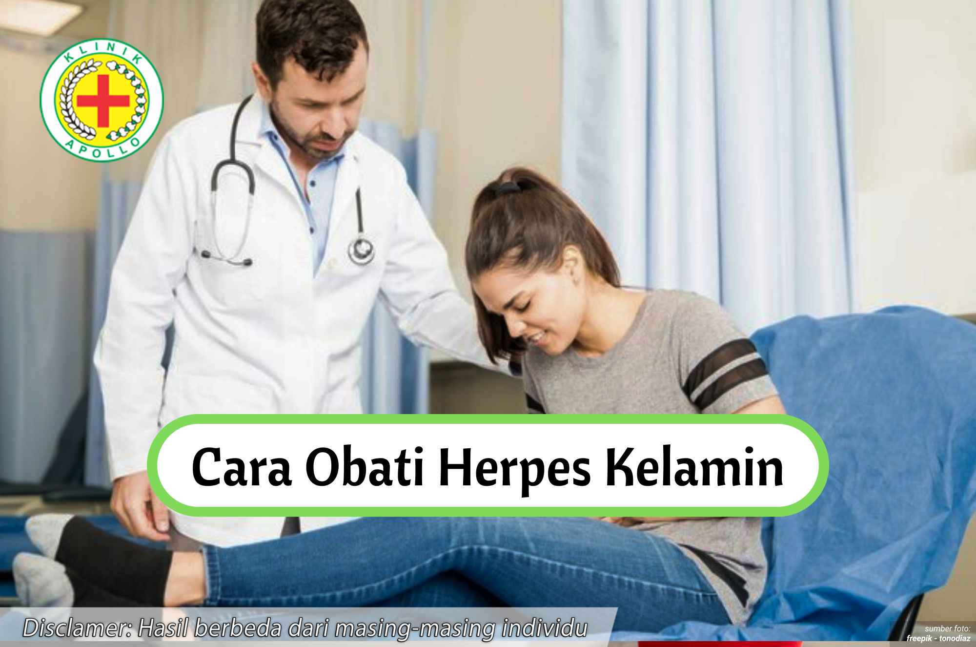Ilustrasi Cara Obati Herpes Kelamin.