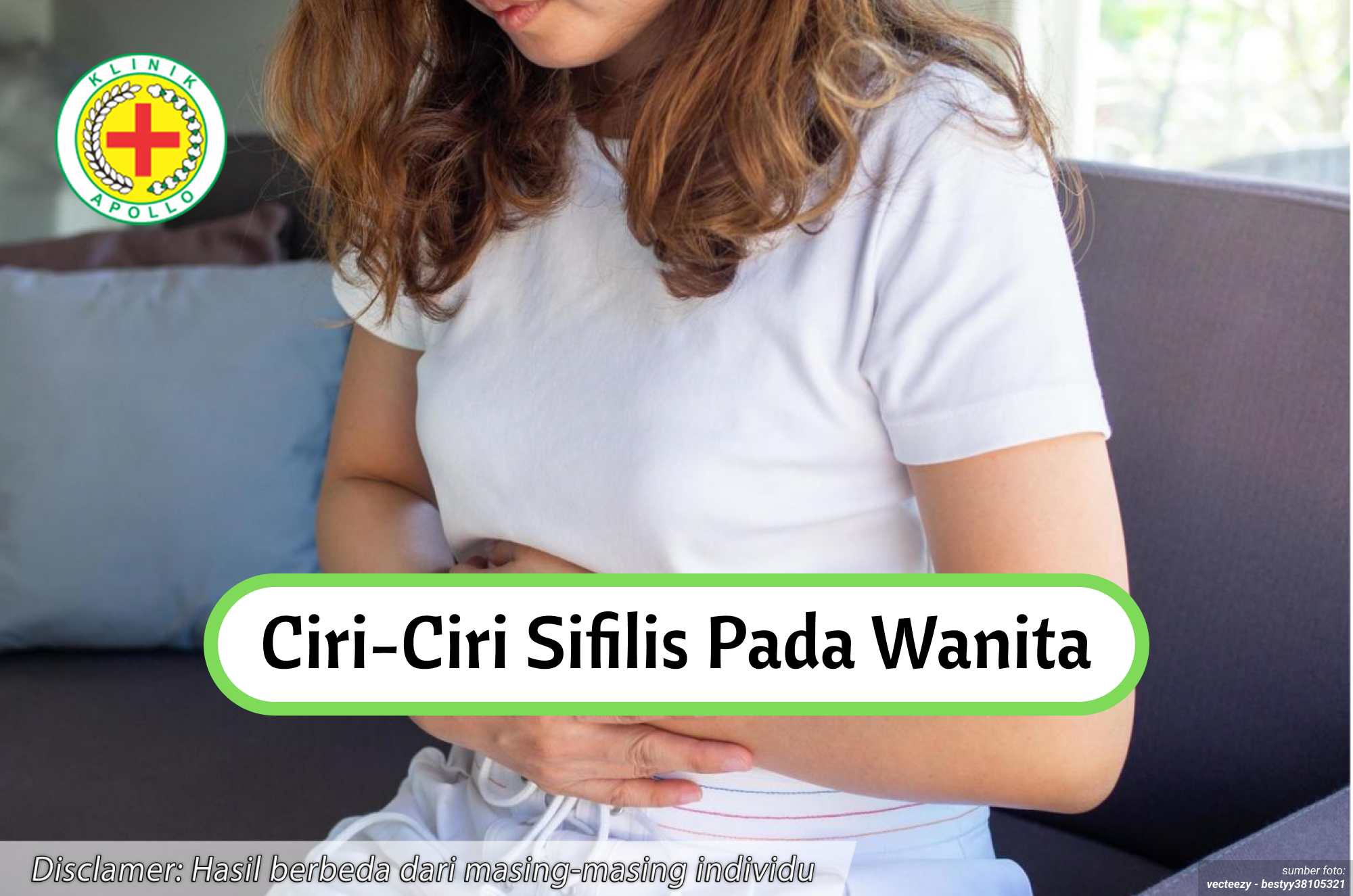 Ilustrasi Ciri-ciri Sifilis pada Wanita.