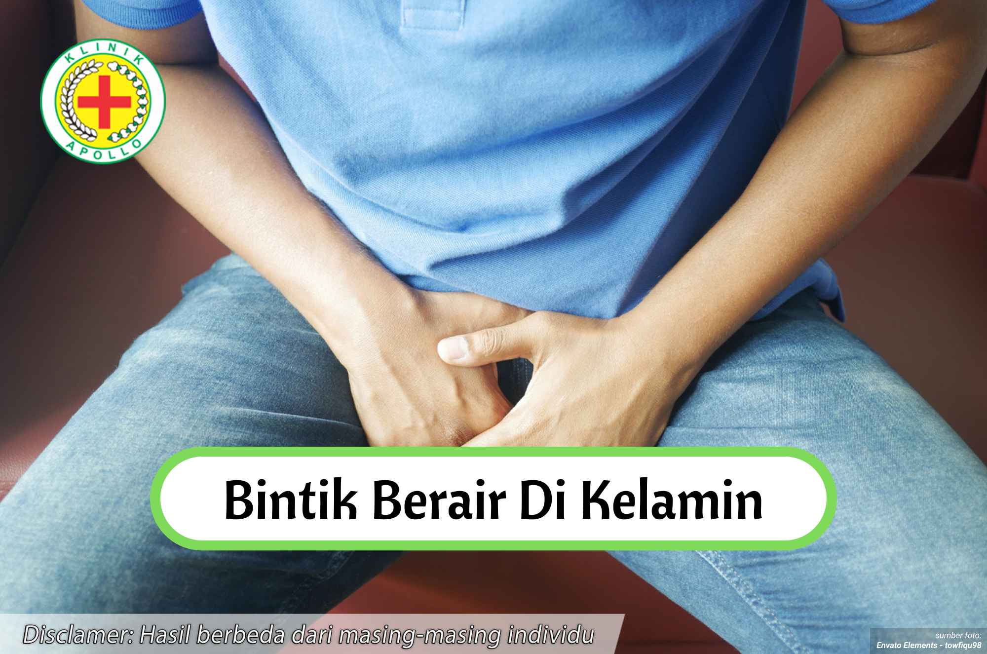 Ilustrasi Bintik Berair di Kelamin.