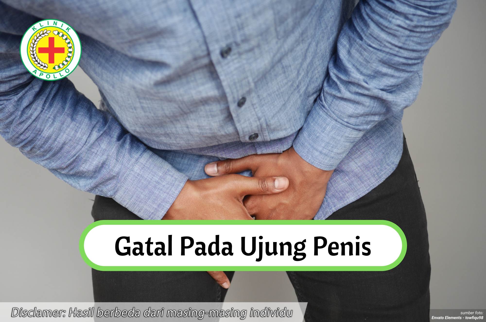 Ilustrasi Gatal pada Ujung Penis.