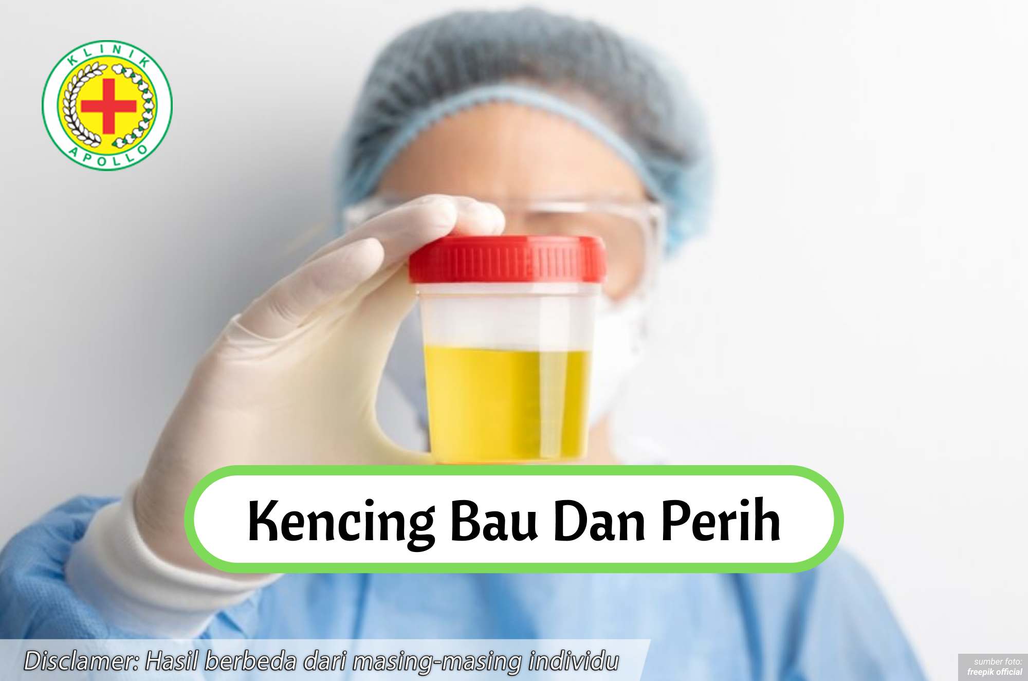 Ilustrasi Kencing Bau dan Perih.
