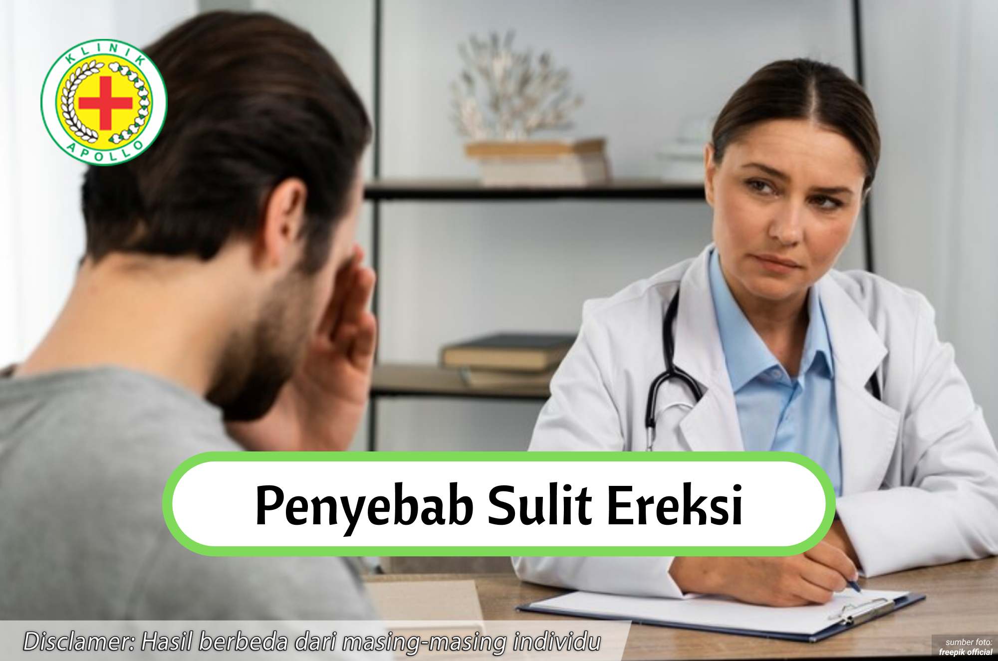 Ilustrasi Penyebab Sulit Ereksi.
