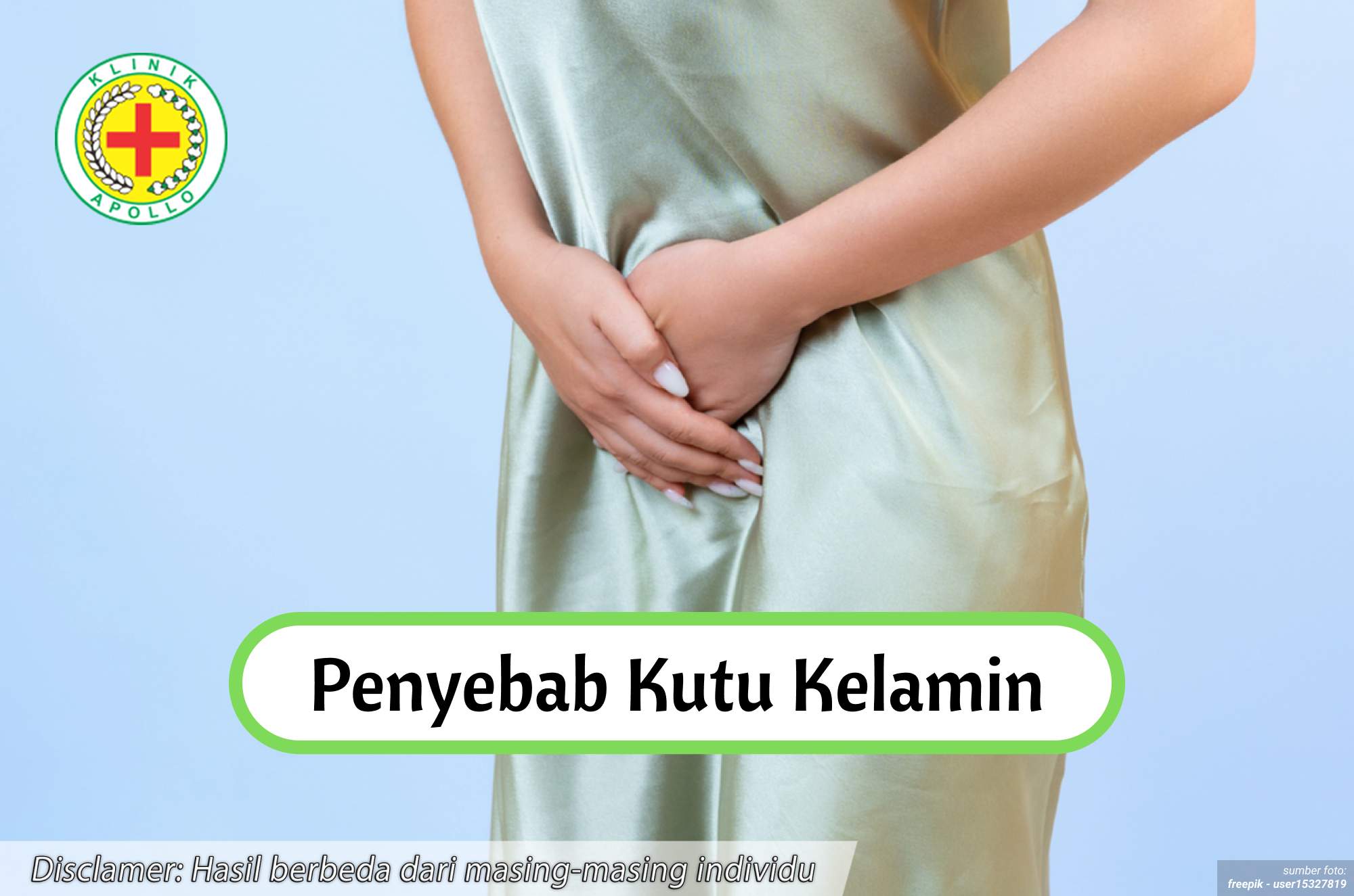 Ilustrasi Penyebab Kutu Kelamin.