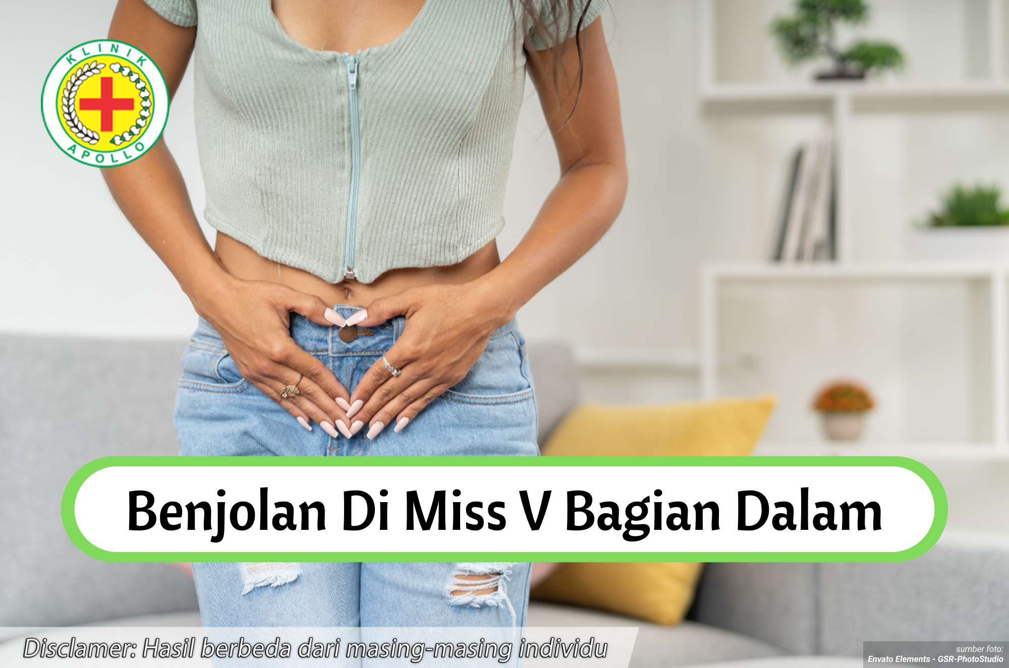 Ilustrasi Benjolan di Miss V Bagian Dalam.