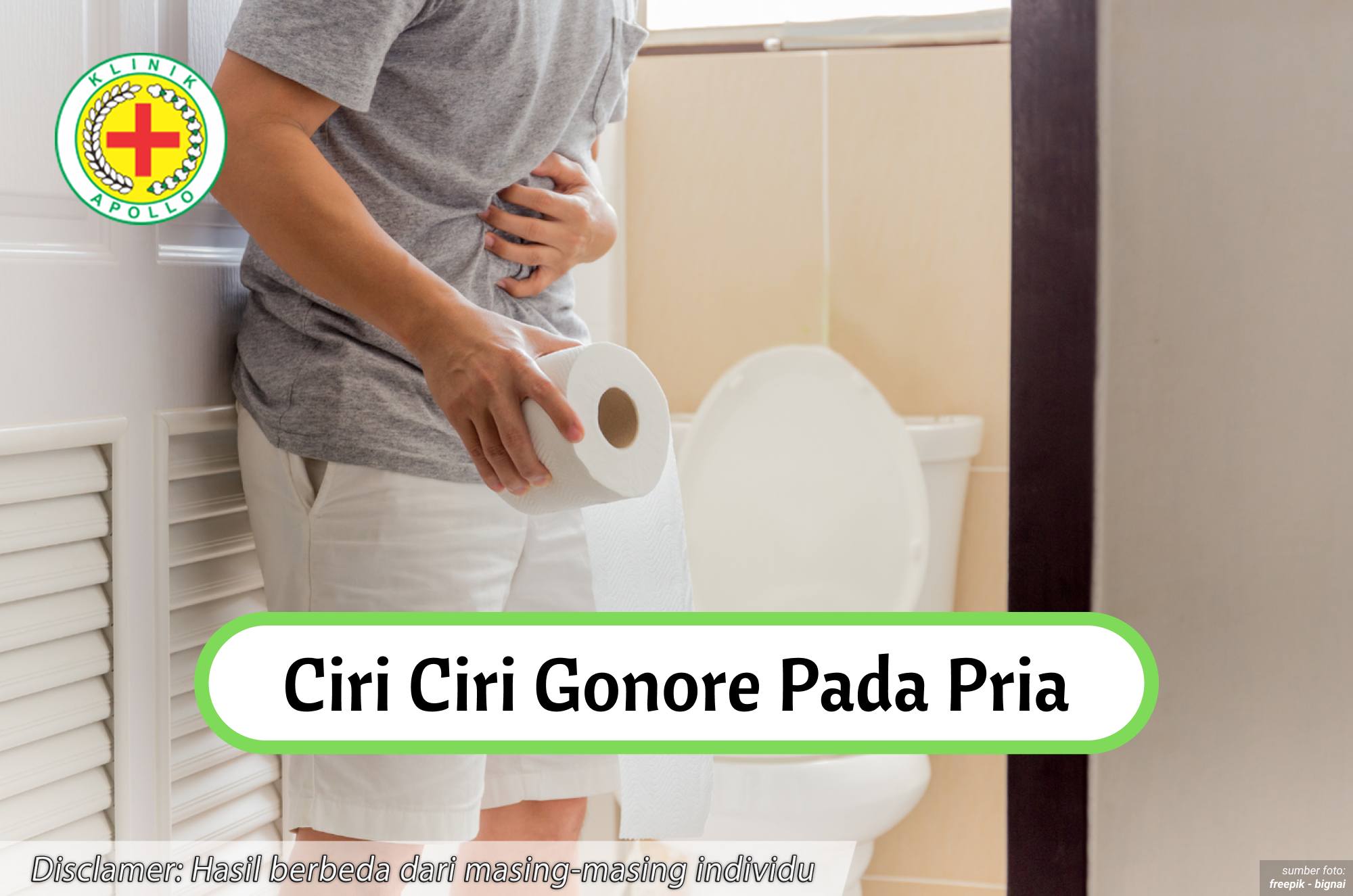 Ilustrasi Ciri Ciri Gonore pada Pria.
