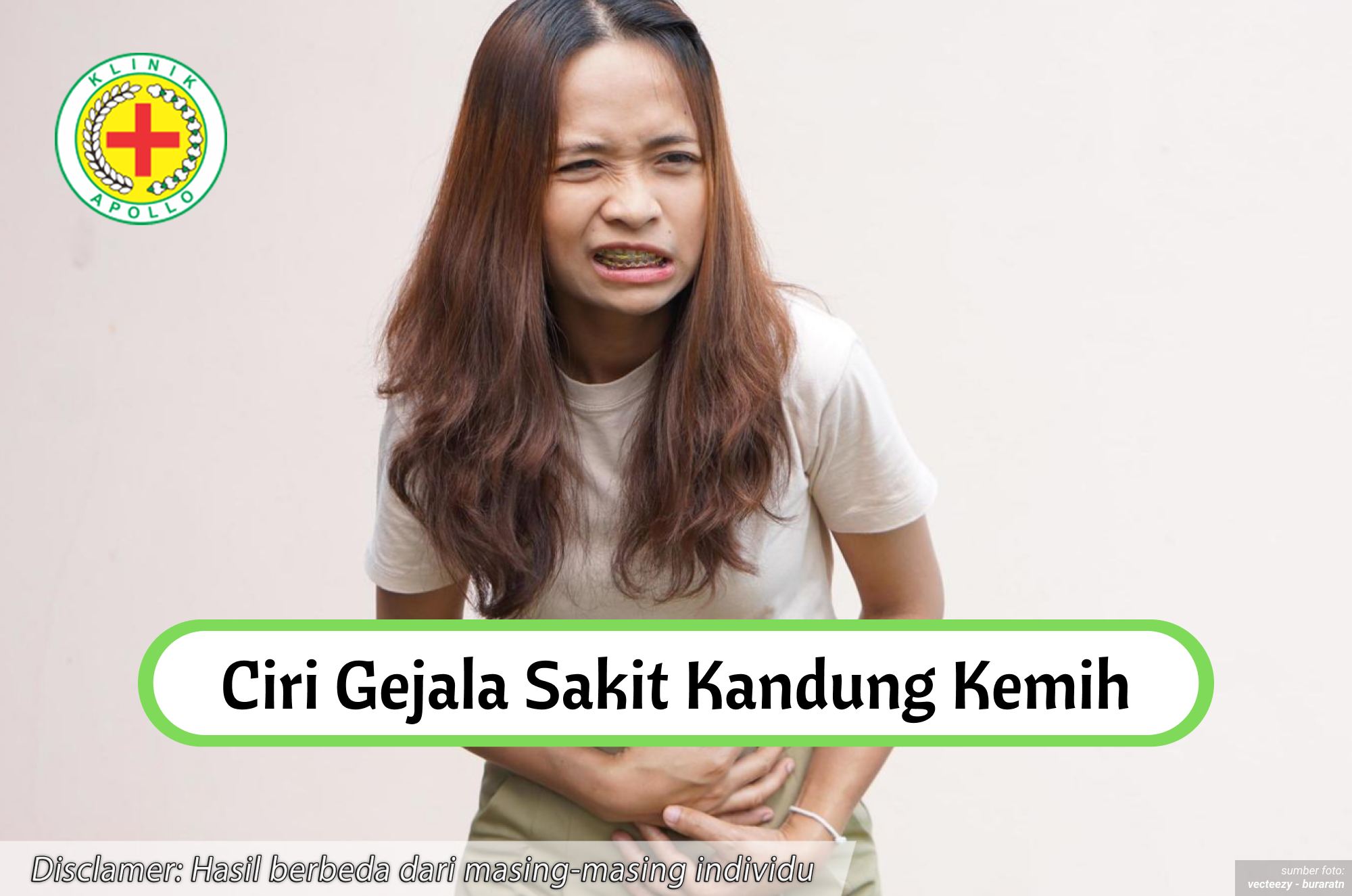 Ilustrasi Ciri Gejala Sakit Kandung Kemih.