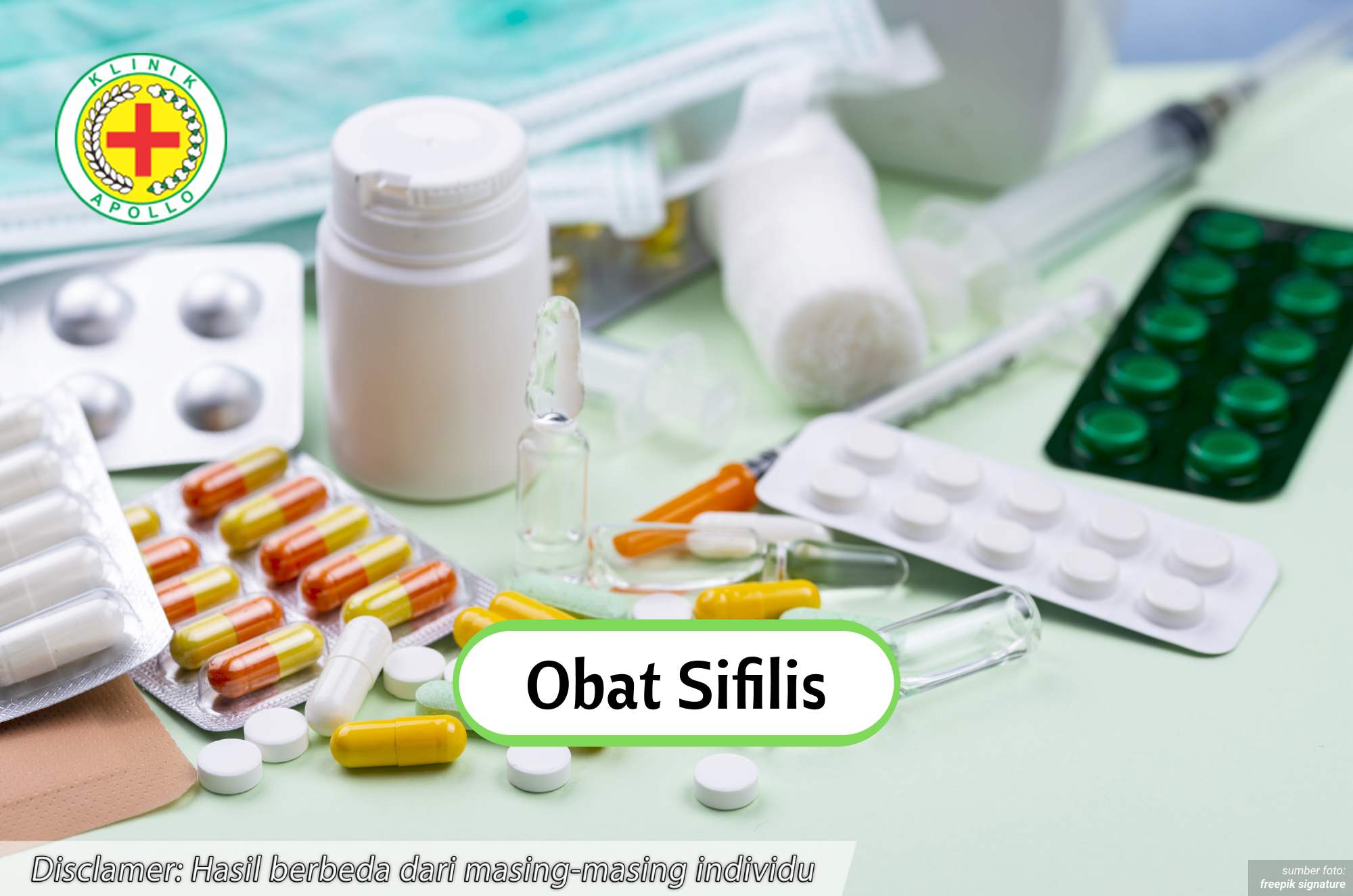Ilustrasi Obat Sifilis.