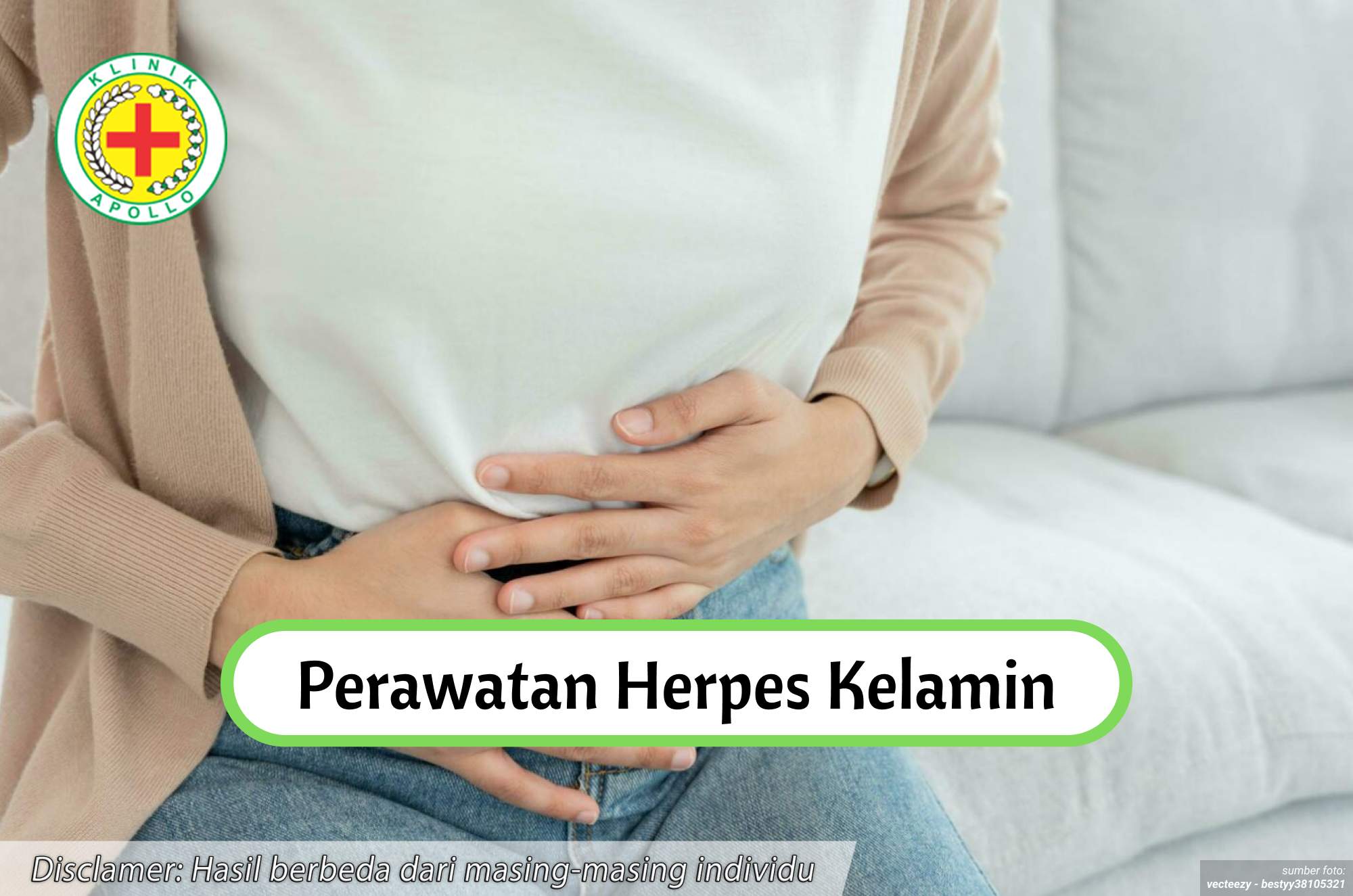 Ilustrasi Perawatan Herpes Kelamin.