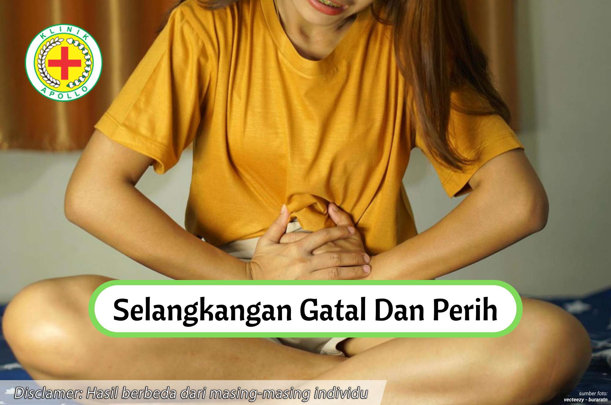 Ilustrasi Selangkangan Gatal dan Perih.