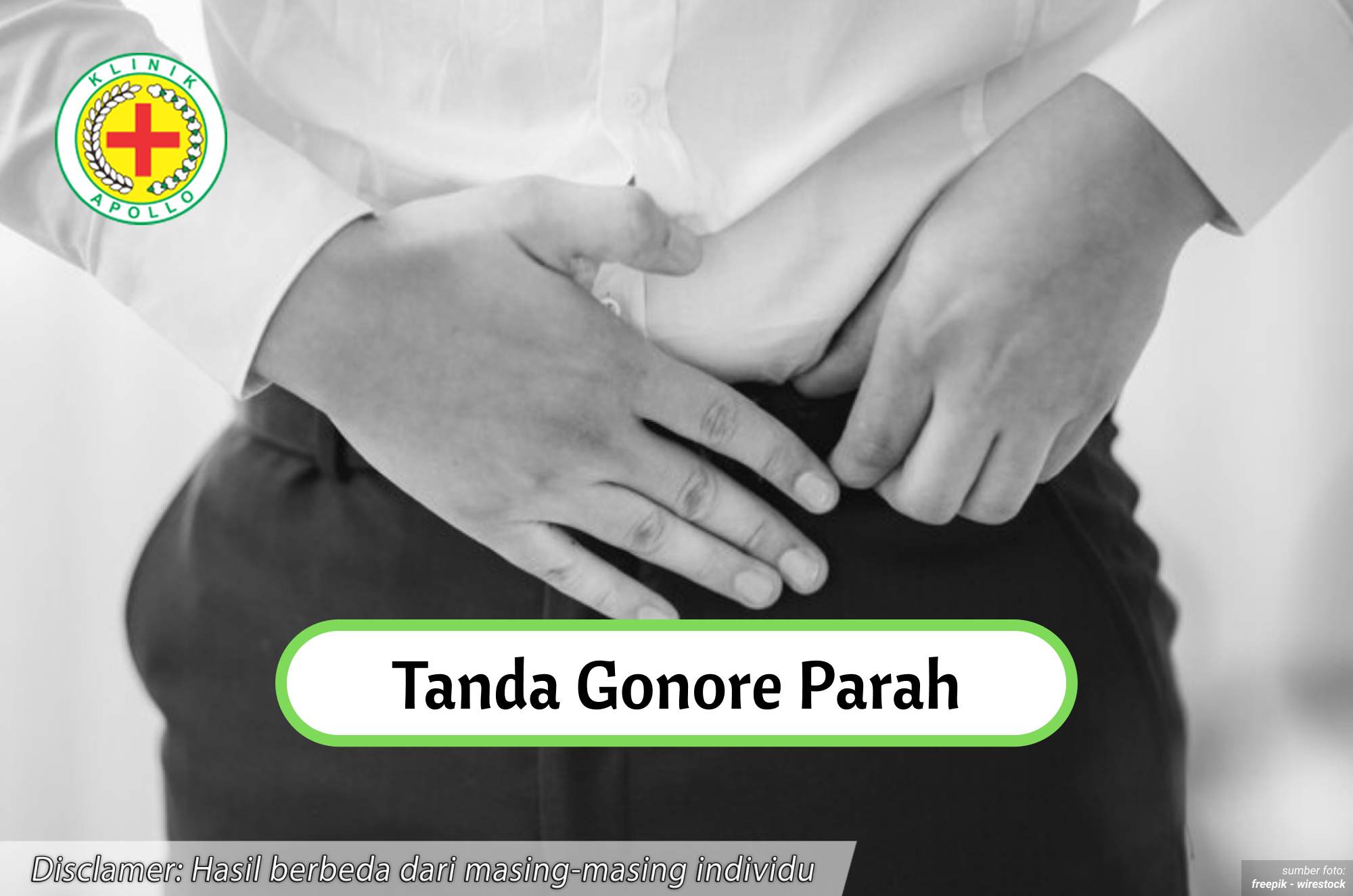 Ilustrasi Tanda Gonore Parah.