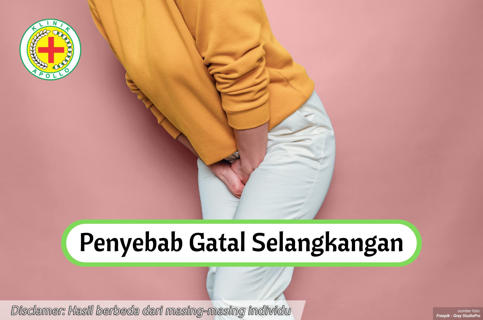 Ilustrasi Penyebab Gatal Selangkangan.