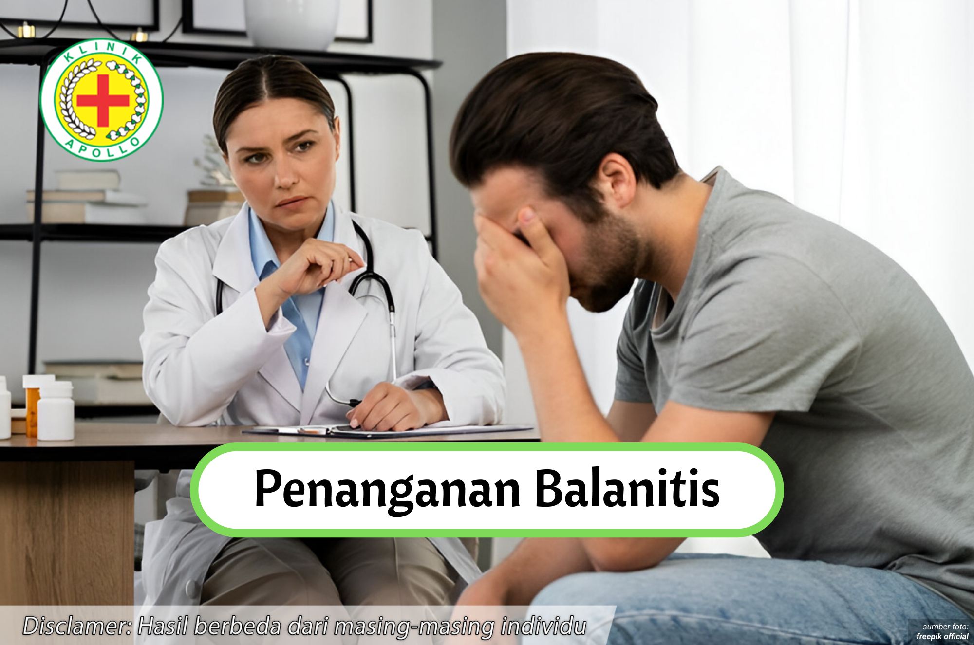 Ilustrasi Penanganan Balanitis.