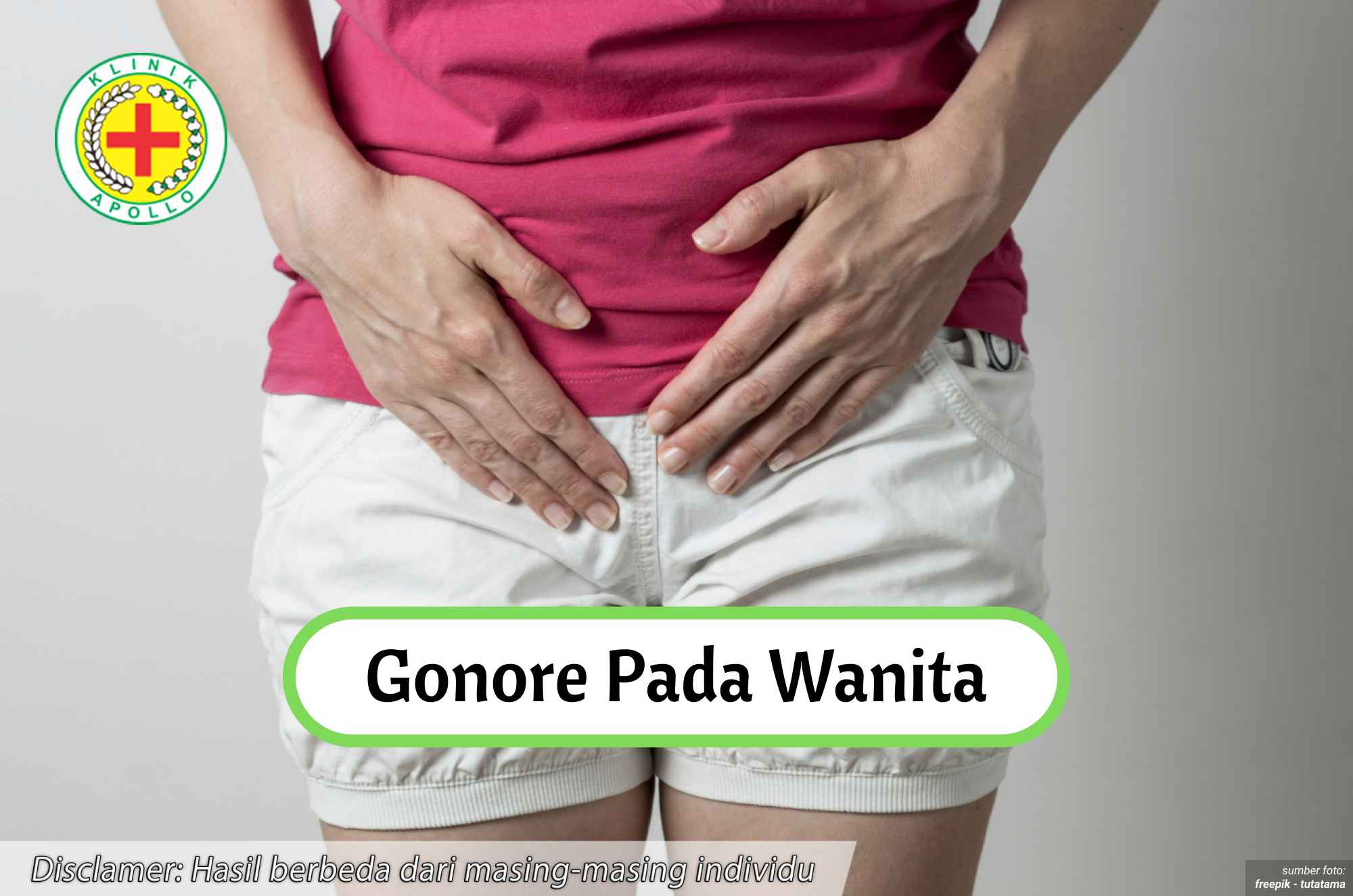 Ilustrasi Gonore pada Wanita.