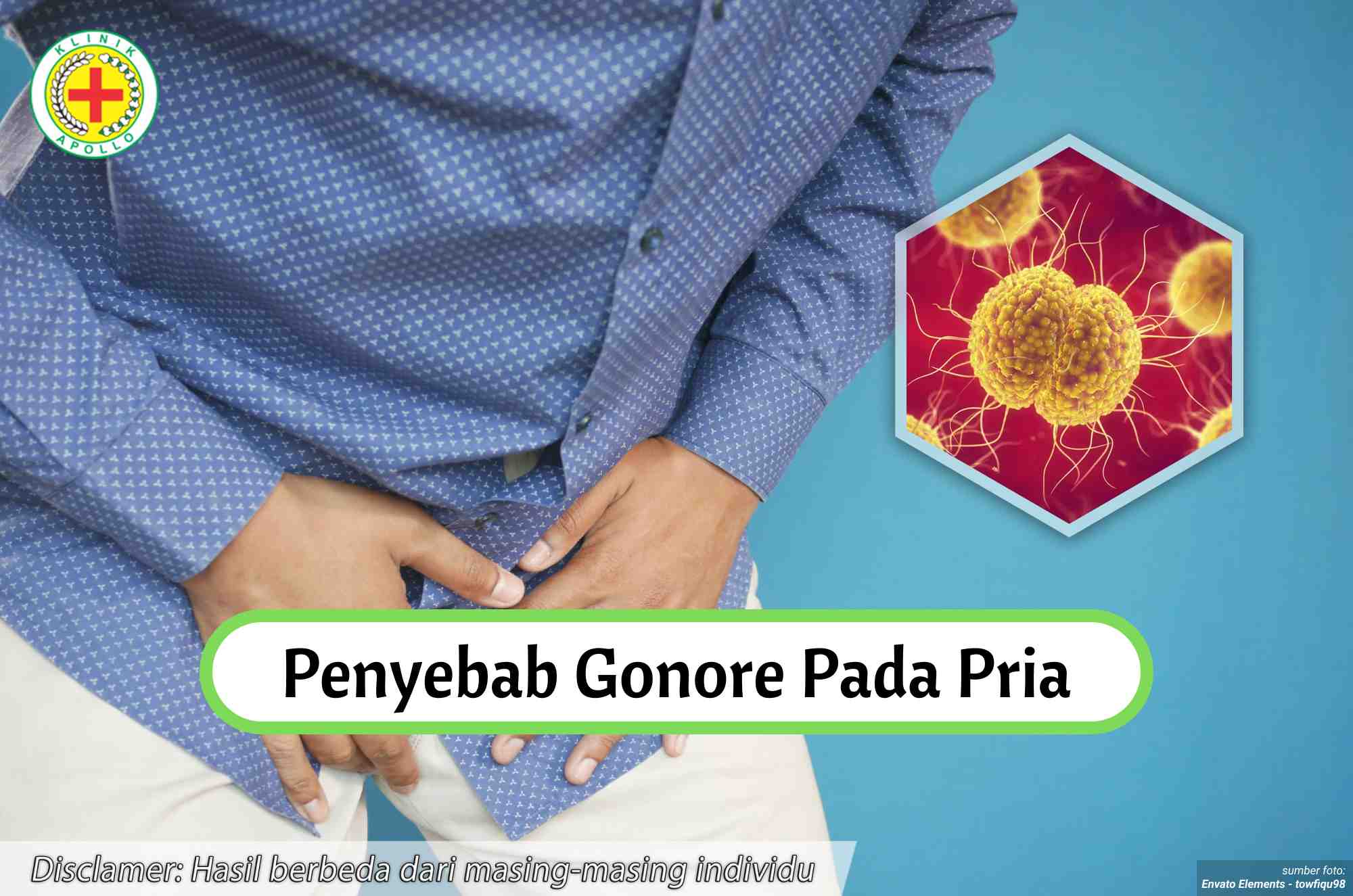 Ilustrasi Penyebab Gonore pada Pria.