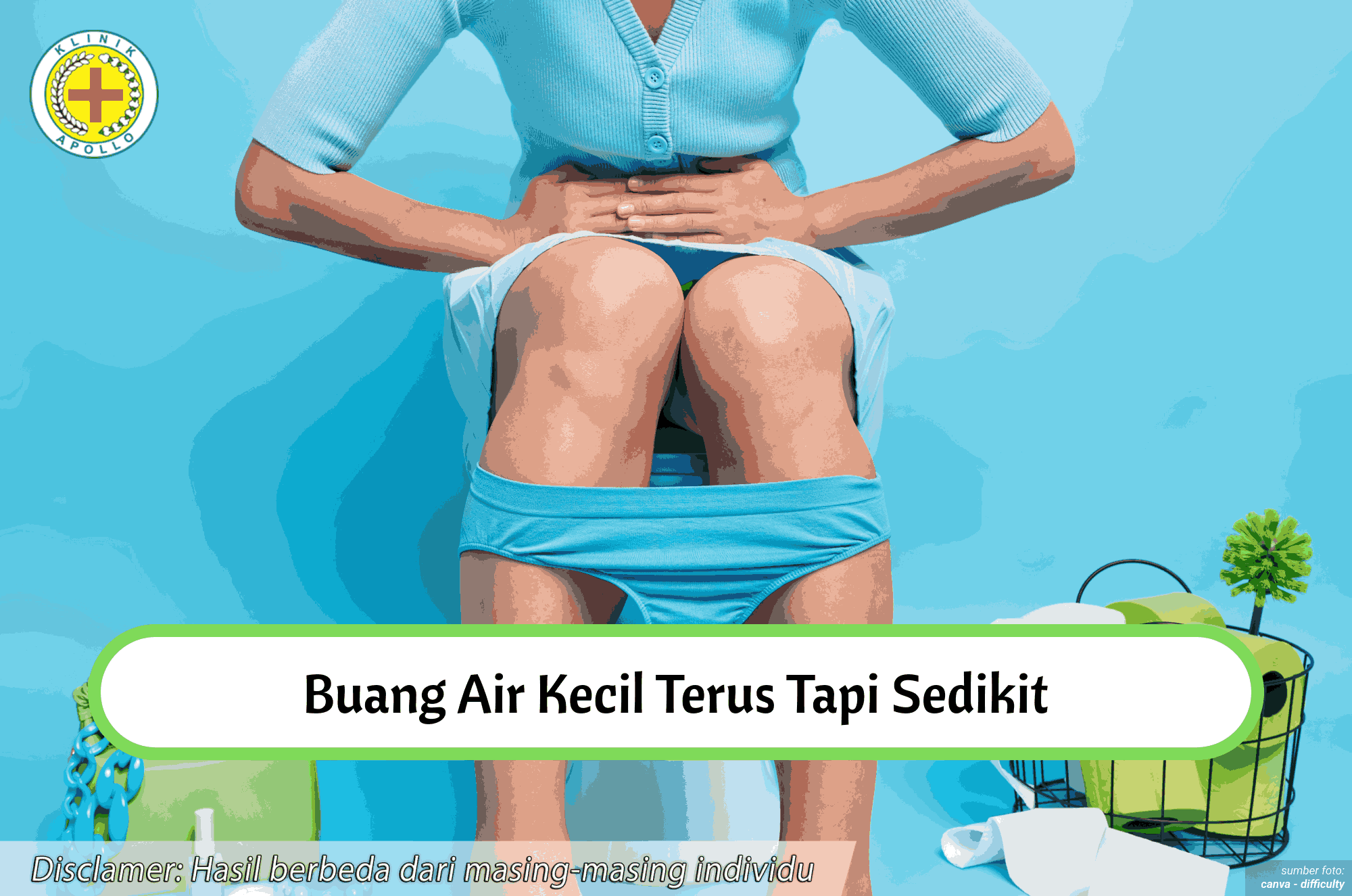 Ilustrasi Buang Air Kecil Terus Tapi Sedikit.