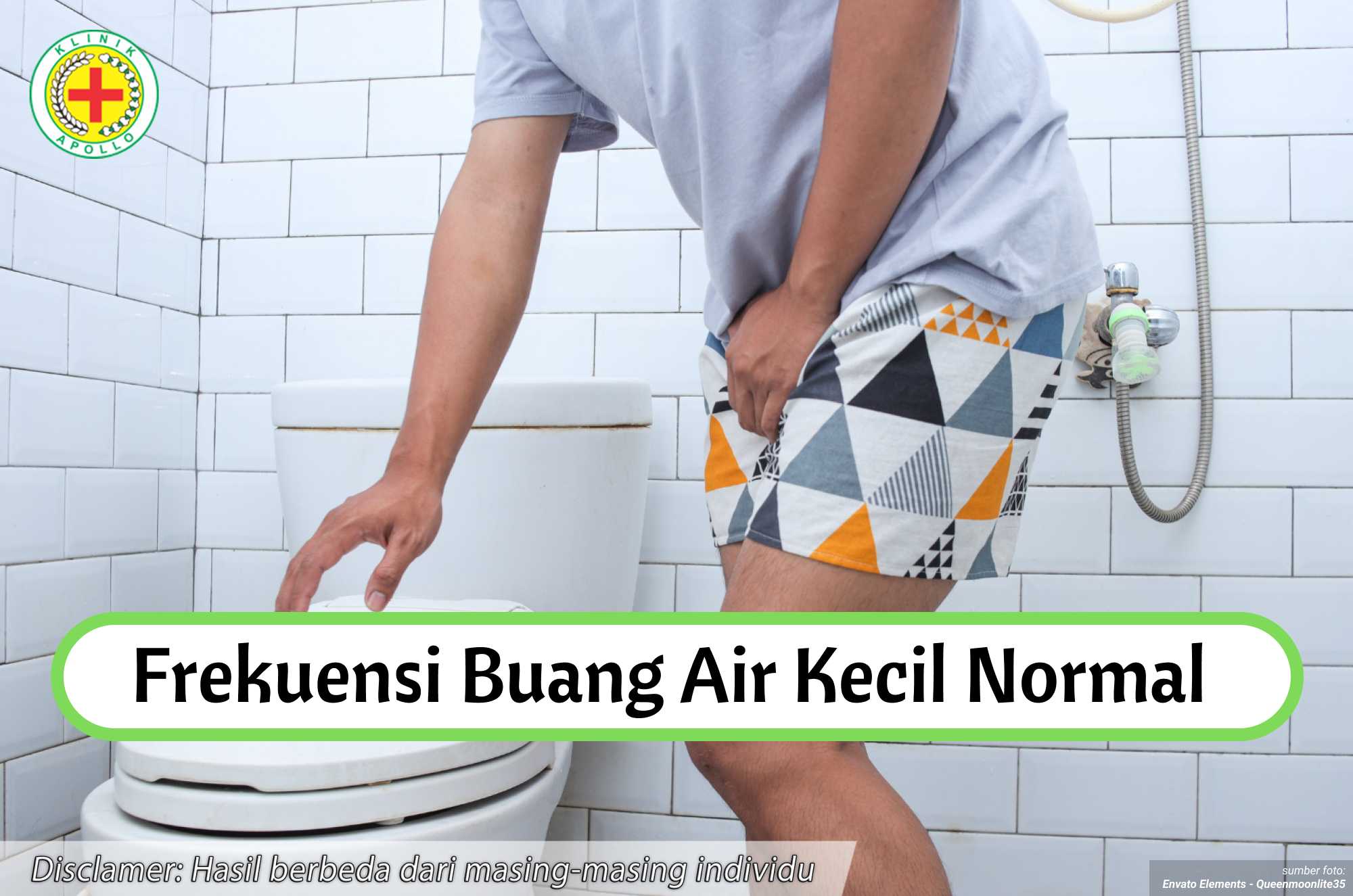 Ilustrasi Frekuensi Buang Air Kecil Normal.
