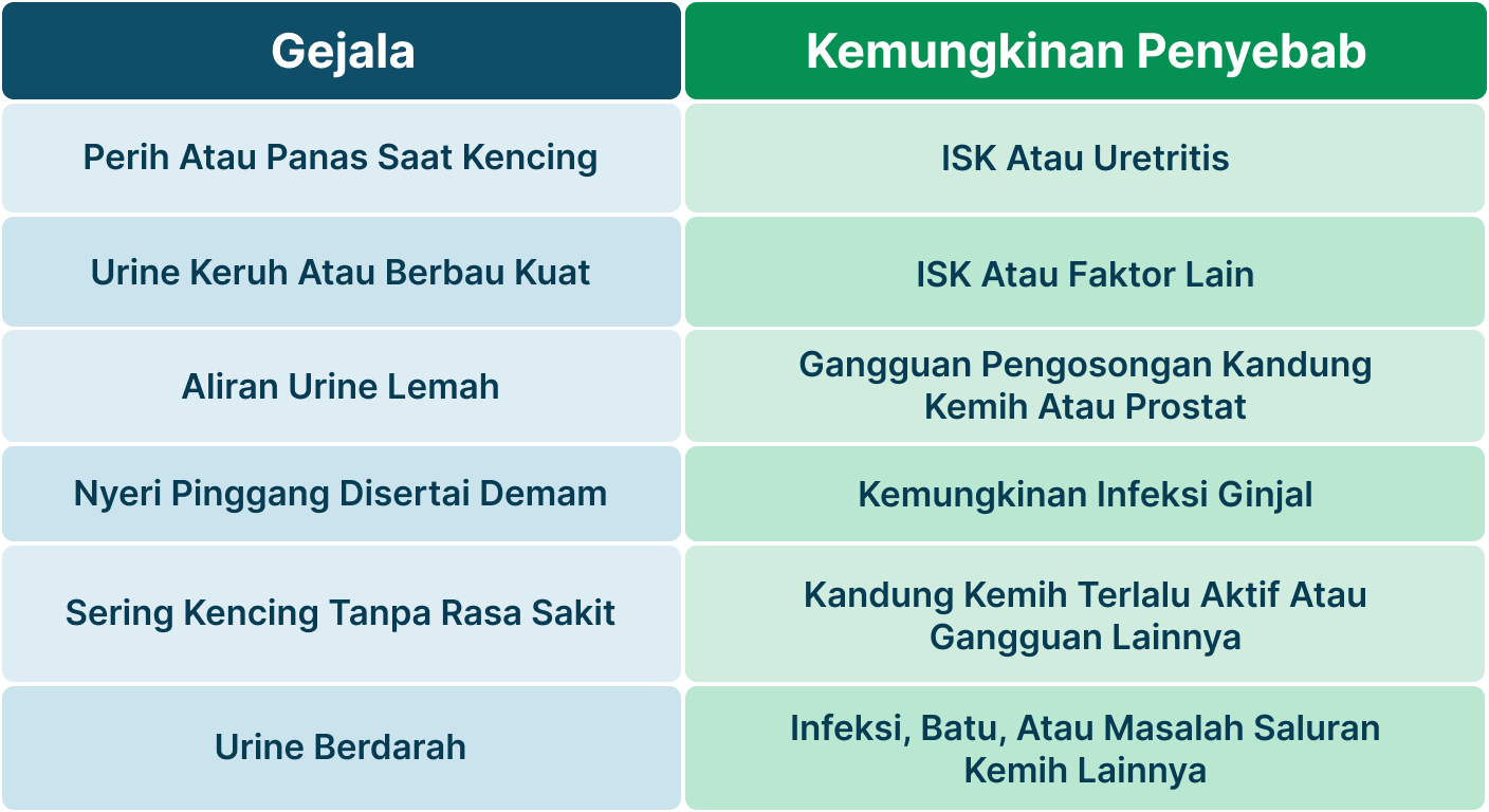 Ilustrasi Buang Air Kecil Sedikit.