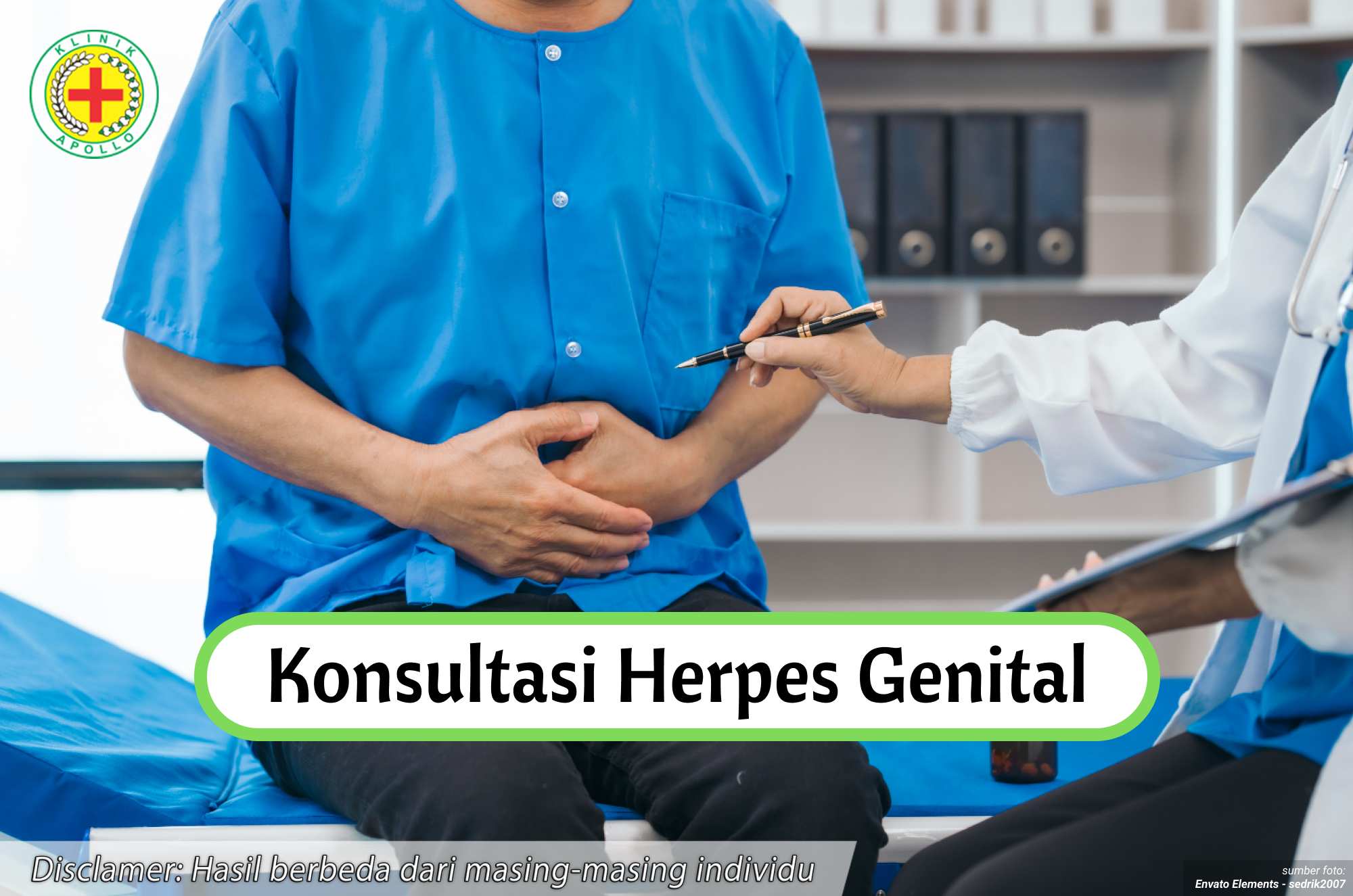 Ilustrasi Konsultasi Herpes Genital.