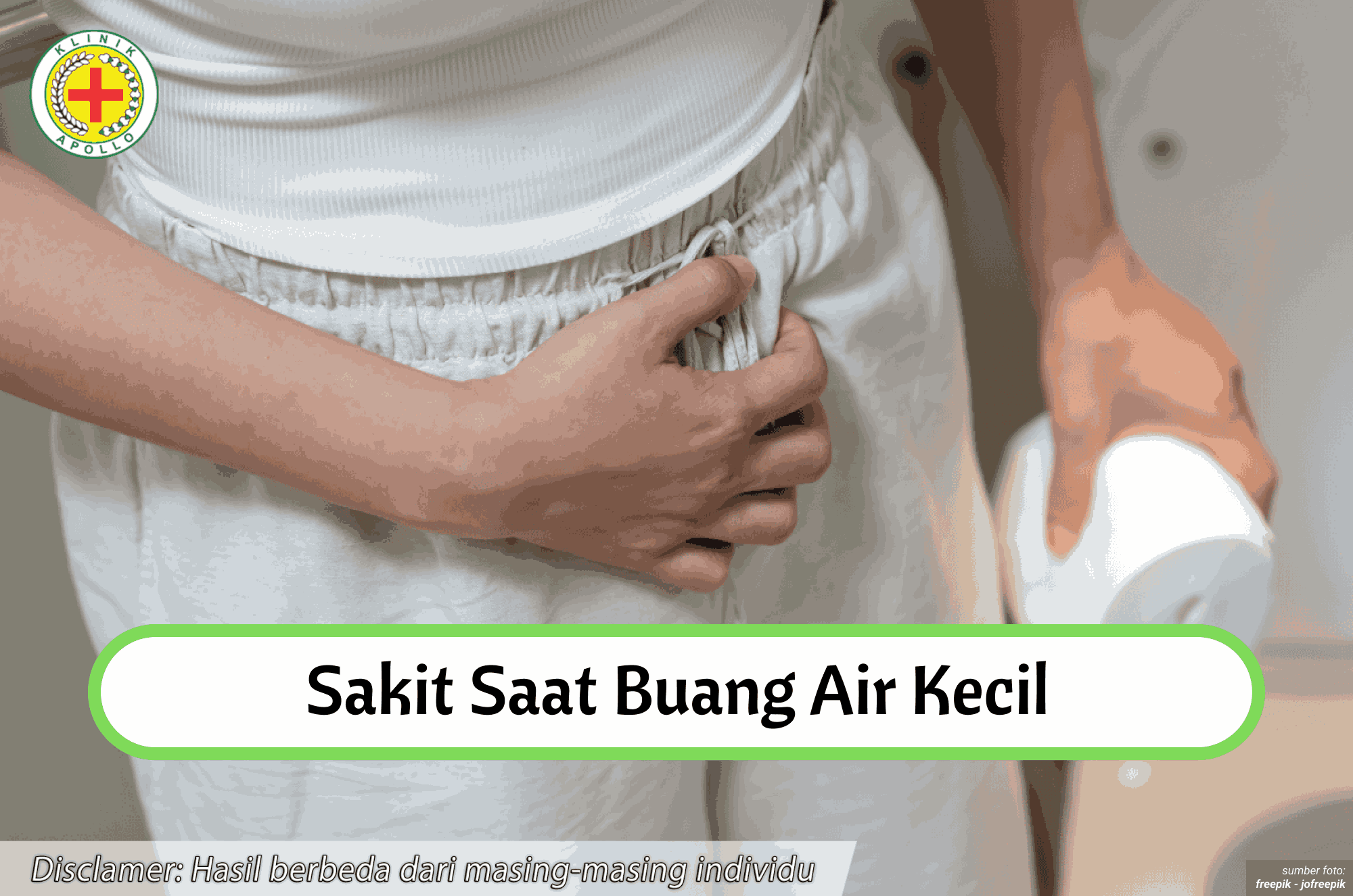 Ilustrasu Sakit Saat Buang Air Kecil.