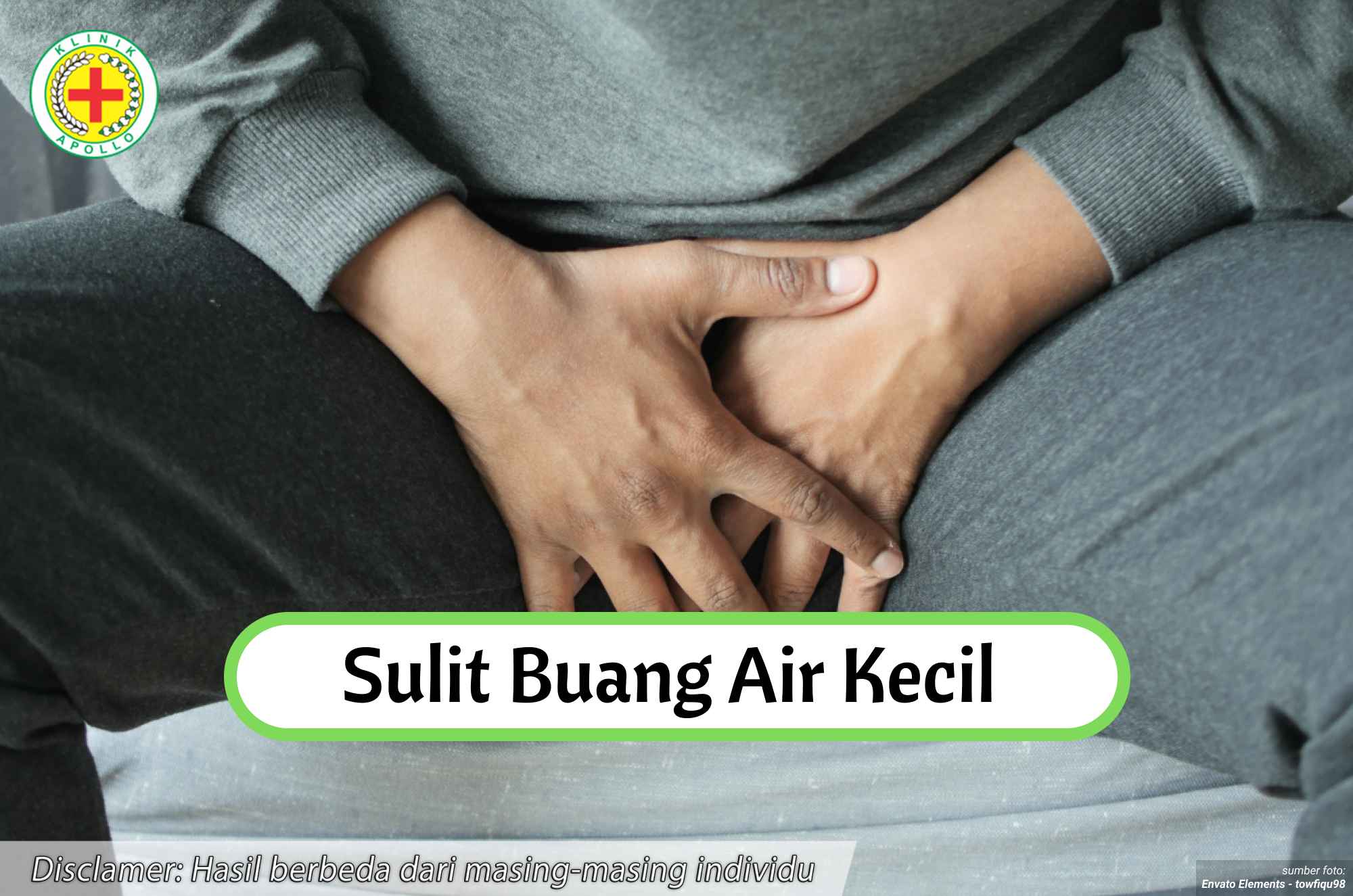 Ilustrasi Sulit Buang Air Kecil.